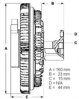 LK059 Beru acoplamento viscoso de ventilador de esfriamento