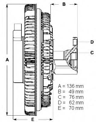 LK079 Beru acoplamento viscoso de ventilador de esfriamento