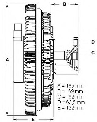 LK065 Beru acoplamento viscoso de ventilador de esfriamento