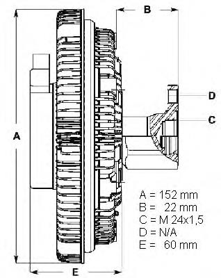 LK014 Beru acoplamento viscoso de ventilador de esfriamento