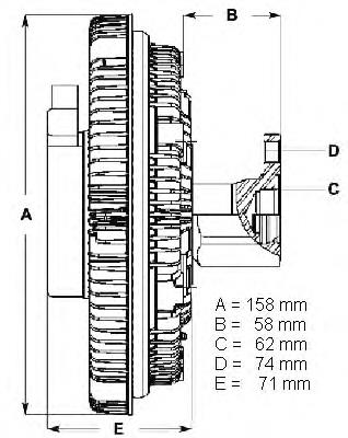 LK083 Beru acoplamento viscoso de ventilador de esfriamento