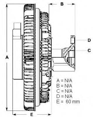 LK084 Beru acoplamento viscoso de ventilador de esfriamento