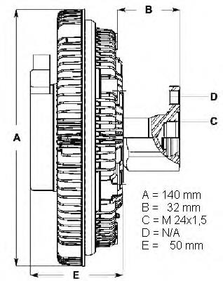 LK004 Beru acoplamento viscoso de ventilador de esfriamento