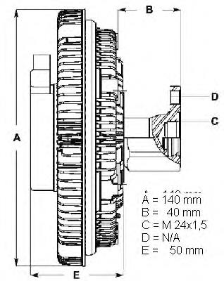 LK015 Beru acoplamento viscoso de ventilador de esfriamento