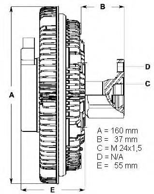 LK007 Beru acoplamento viscoso de ventilador de esfriamento