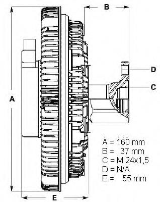 LK011 Beru acoplamento viscoso de ventilador de esfriamento
