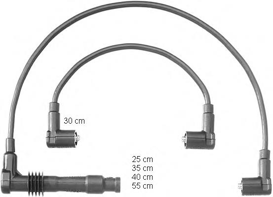 ZEF1158 Beru fios de alta voltagem, kit