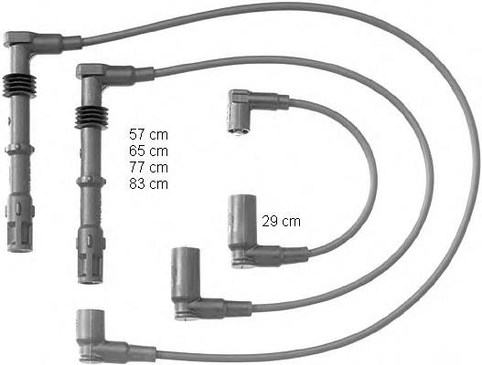 Fios de alta voltagem, kit ZEF1171 Beru