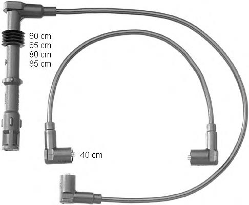 Fios de alta voltagem, kit ZEF1148 Beru