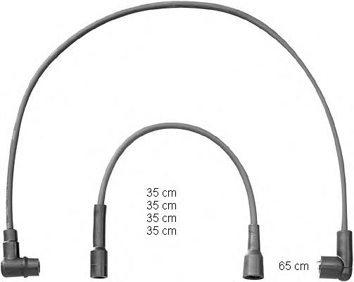 7700850795 Renault (RVI) fios de alta voltagem, kit