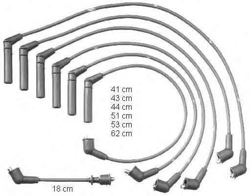 ZEF1328 Beru fios de alta voltagem, kit