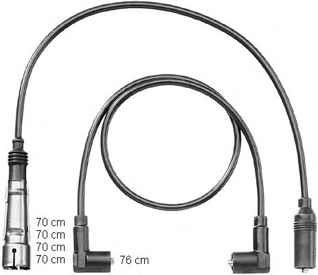 CLS042 Champion fios de alta voltagem, kit