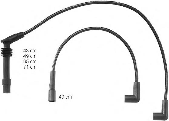 Fios de alta voltagem, kit ZEF724 Beru