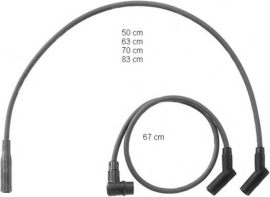 9617237080 Ferrari fios de alta voltagem, kit