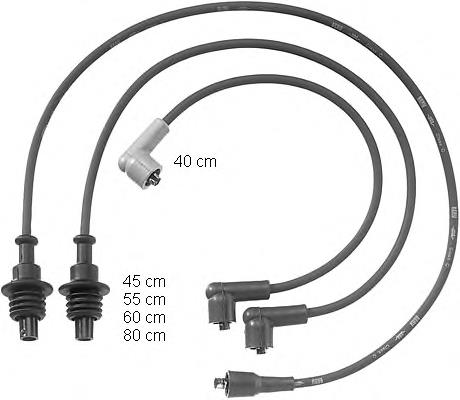 Fios de alta voltagem, kit ZEF745 Beru