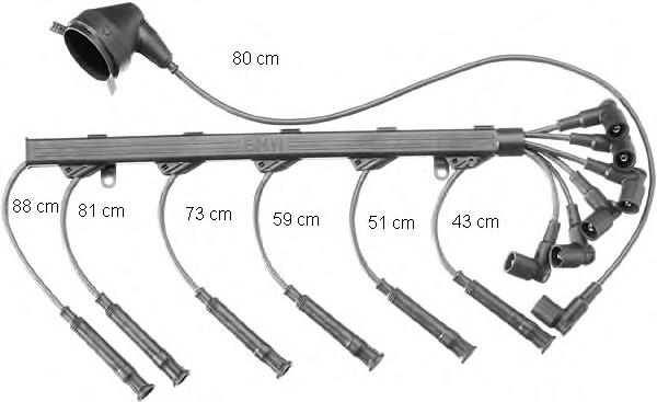 12121705718 BMW fios de alta voltagem, kit