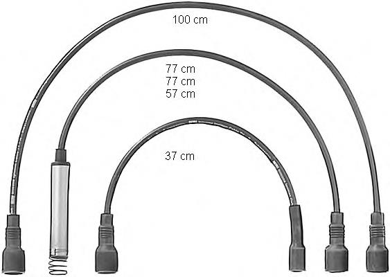 ZEF 584 Beru fios de alta voltagem, kit