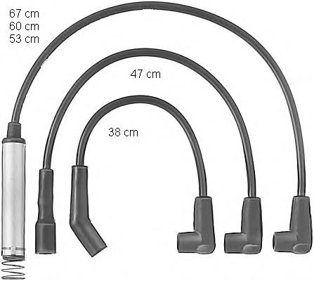 Fios de alta voltagem, kit ZEF578 Beru