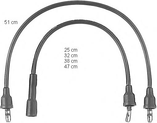 ZEF579 Beru fios de alta voltagem, kit