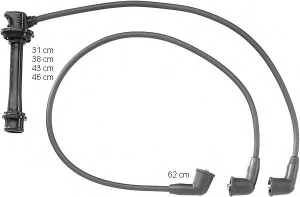 Fios de alta voltagem, kit ZEF927 Beru