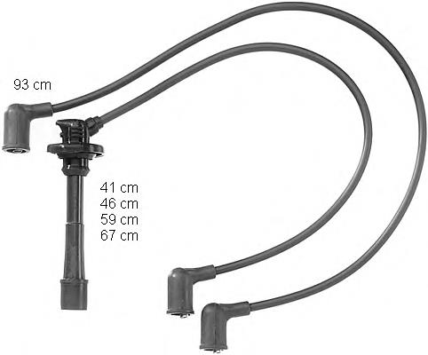 Fios de alta voltagem, kit ZEF921 Beru