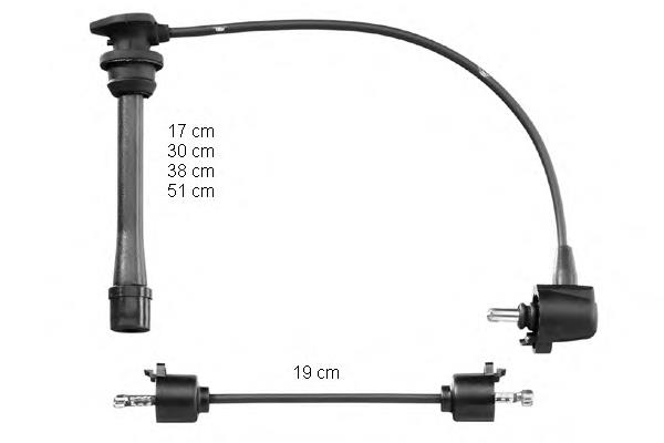 ZEF948 Beru fios de alta voltagem, kit