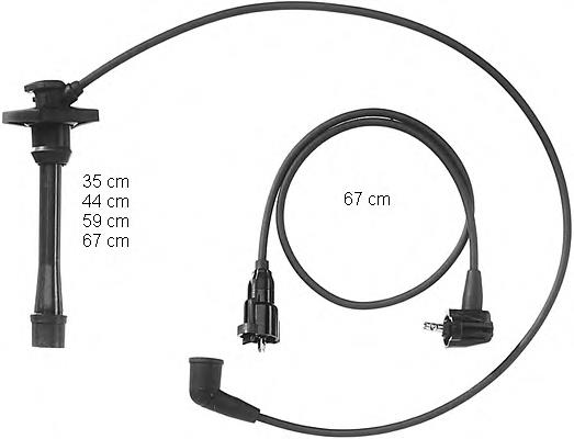 ZEF831 Beru fios de alta voltagem, kit