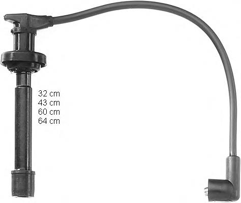 ZEF891 Beru fios de alta voltagem, kit