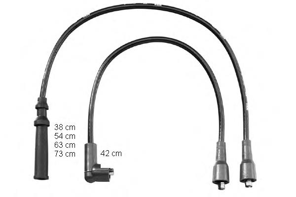 Fios de alta voltagem, kit ZEF865 Beru