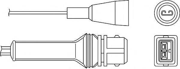 OZH046 Beru sonda lambda, sensor de oxigênio