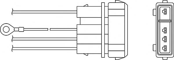 Sonda lambda, sensor de oxigênio OZH031 Beru