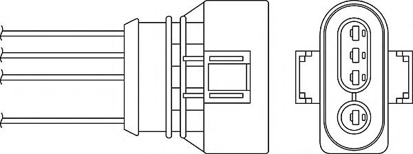 Sonda lambda, sensor de oxigênio até o catalisador para Skoda Felicia (791, 6U1)