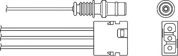 Sonda lambda, sensor de oxigênio até o catalisador para Mercedes E (C124)