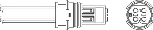 OZH124 Beru sonda lambda, sensor esquerdo de oxigênio até o catalisador