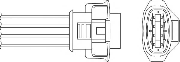 0855524 Opel sonda lambda, sensor de oxigênio até o catalisador