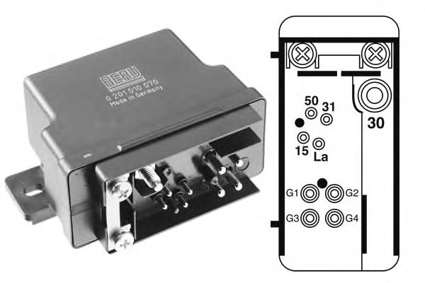 GR070 Beru relê das velas de incandescência