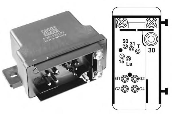 1005493 Autotechteile relê das velas de incandescência