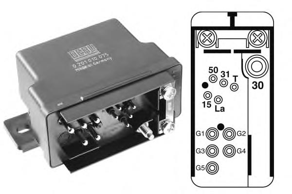 GR075 Beru relê das velas de incandescência