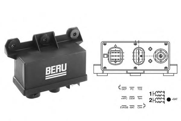 GR067 Beru relê das velas de incandescência