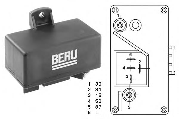 0005946920 Fiat/Alfa/Lancia relê das velas de incandescência