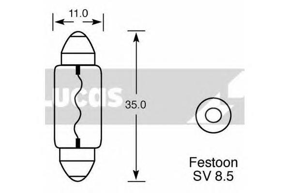 Bombilla de faro LLB239 LUCAS