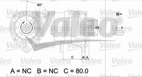 437485 VALEO gerador