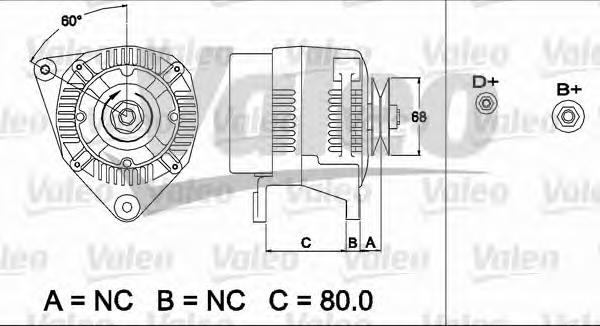 9665580880 Peugeot/Citroen gerador