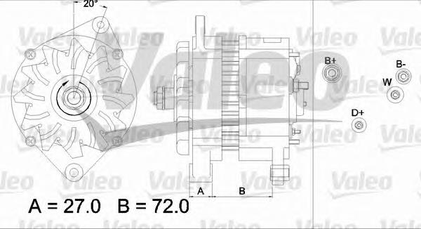 437447 VALEO gerador