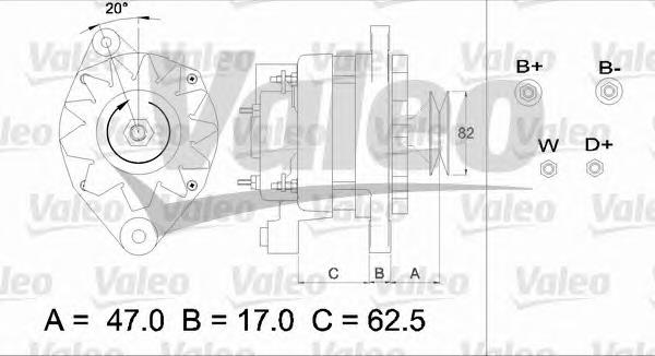 436394 VALEO gerador