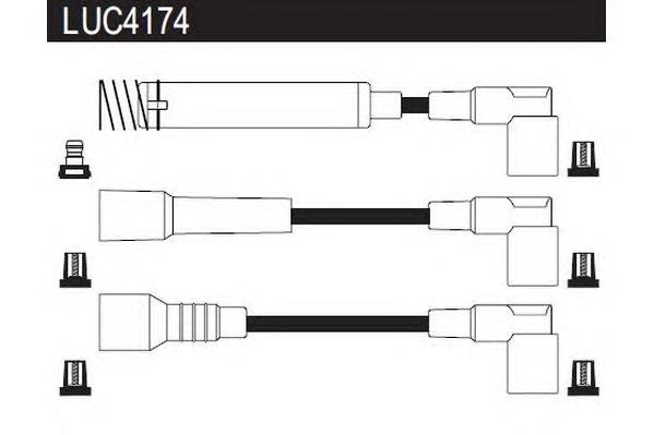 LUC4174 Lucas fios de alta voltagem, kit