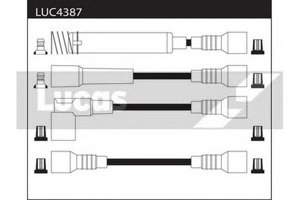 LUC4387 Lucas fios de alta voltagem, kit
