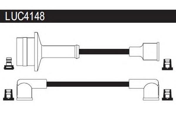 Fios de alta voltagem, kit LUC4148 Lucas