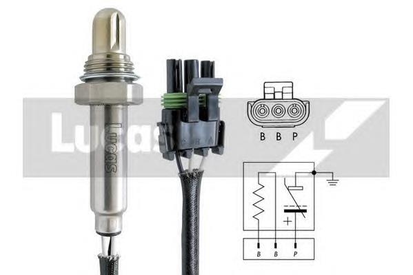 LEB214 Lucas sonda lambda, sensor de oxigênio até o catalisador