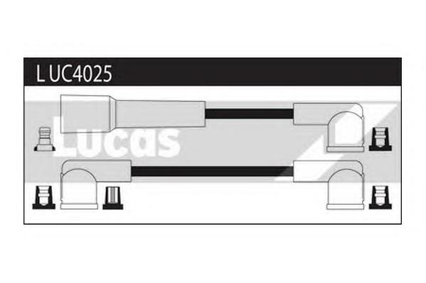 Fios de alta voltagem, kit LUC4025 Lucas